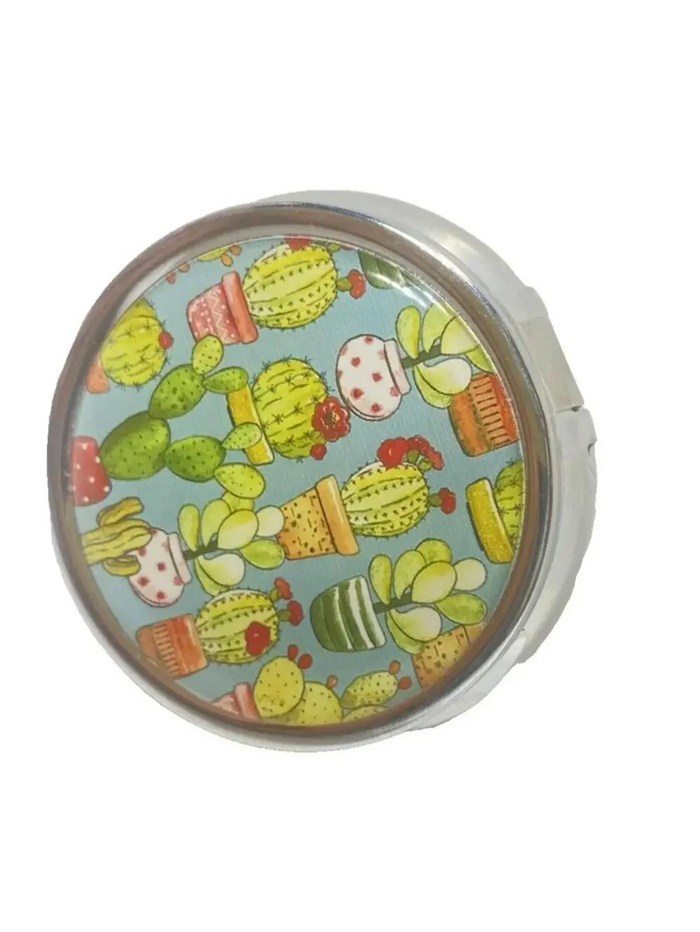 Medicine Pill Holder 3 Compartments Divider Easy Carry In Purse Take Along Small